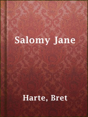 cover image of Salomy Jane
